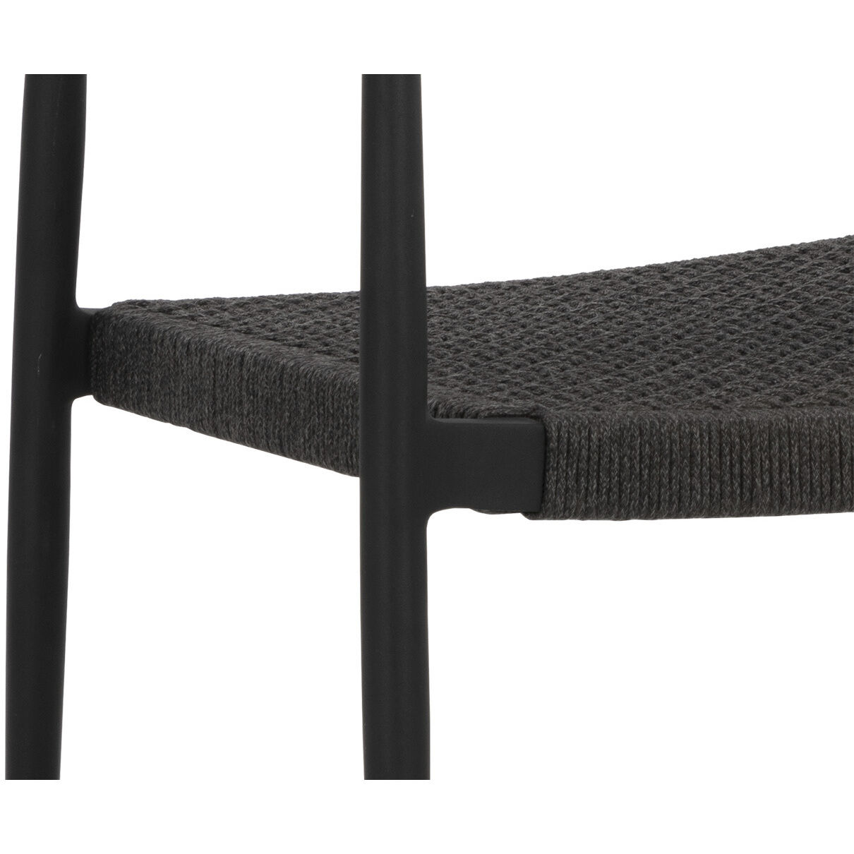 Nava Black Outdoor Stackable Dining Armchair, Set Of 2